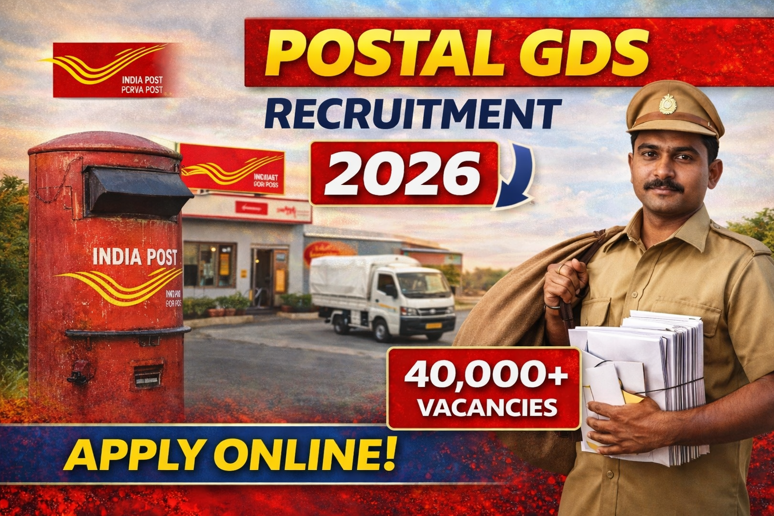 Post Gds Postal GDS Notification 2026 Apply online @indiapost.gov.in ...
